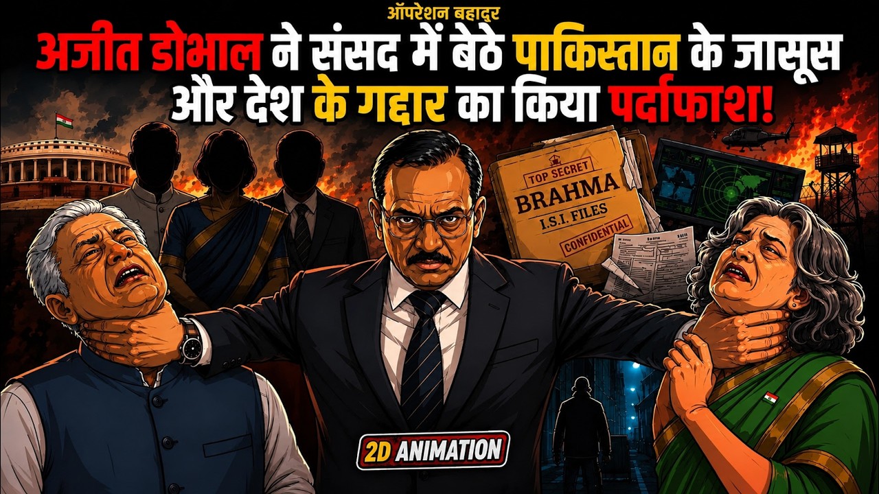 Ajit Doval exposes Pakistani spy sitting in Parliament | #Mastermind | 2D Animation #AjitDoval