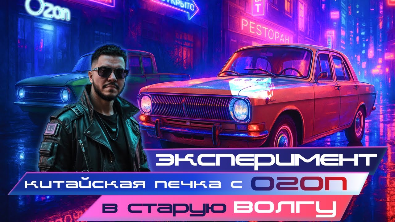Китайская печка с Ozon в газ 24.  Ташкент в салоне