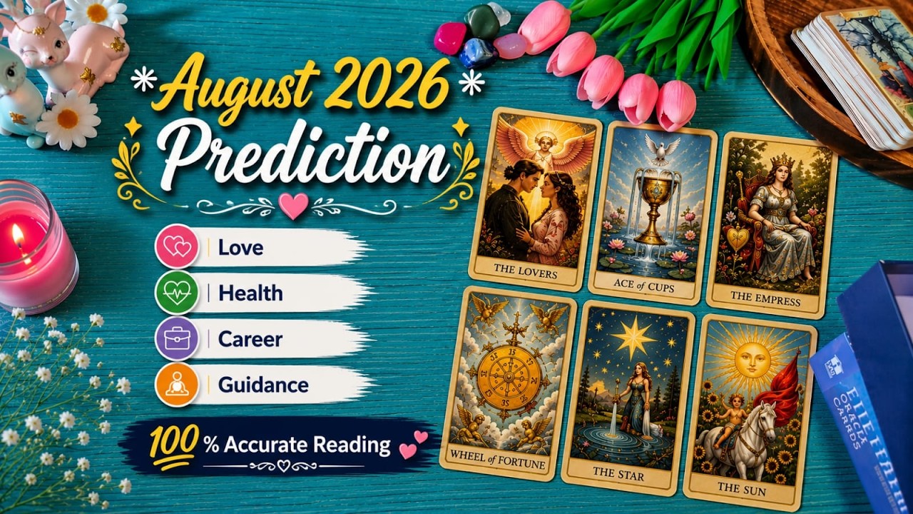 ✨ August 2026 Prediction 🔮 Love, Health, Career, Money & Guidance | Detailed Monthly Tarot Reading