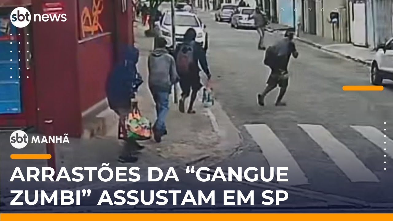 “Gangue zumbi” faz arrastão em comércios e assusta na zona leste de SP | #SBTManhã
