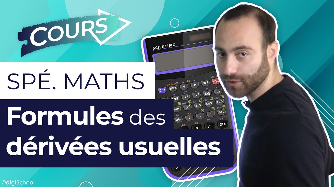 Formules des d&eacute;riv&eacute;es usuelles - Sp&eacute; Maths