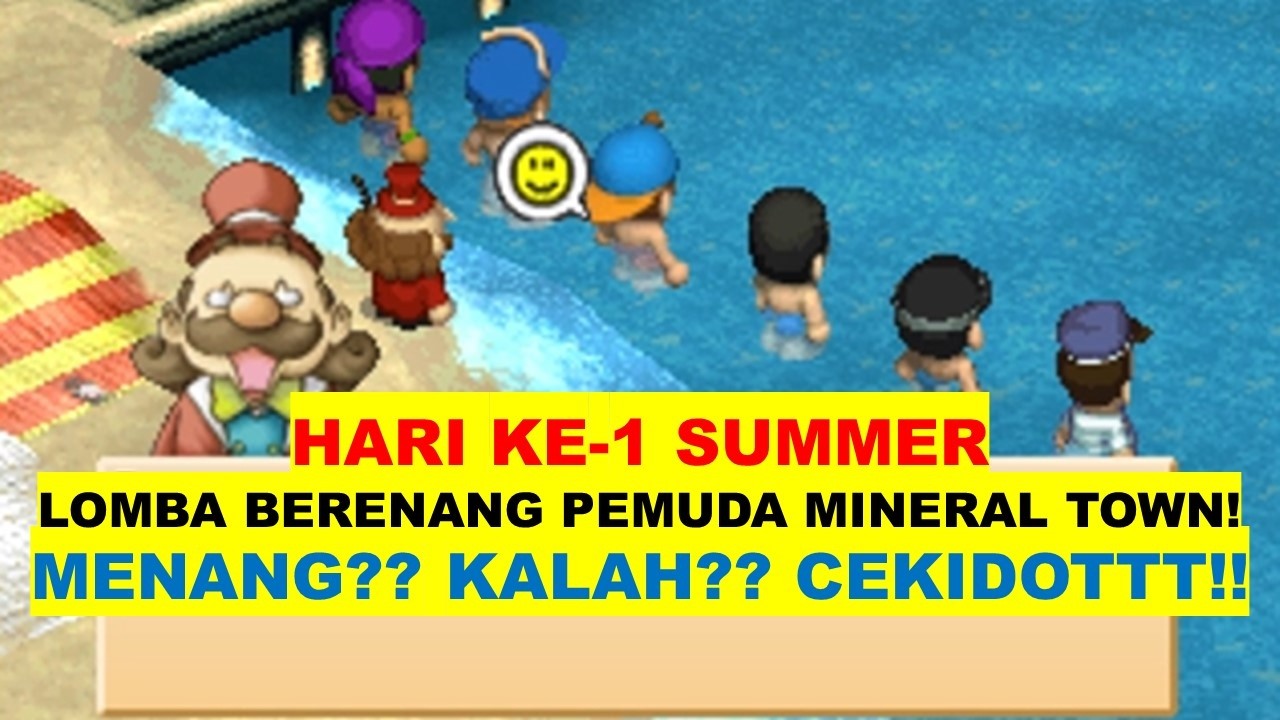 HARVEST MOON BTN HARI KE1 SUMMER! LOMBA RENANG!! DAPAT HADIAH APA KALAU MENANG ???