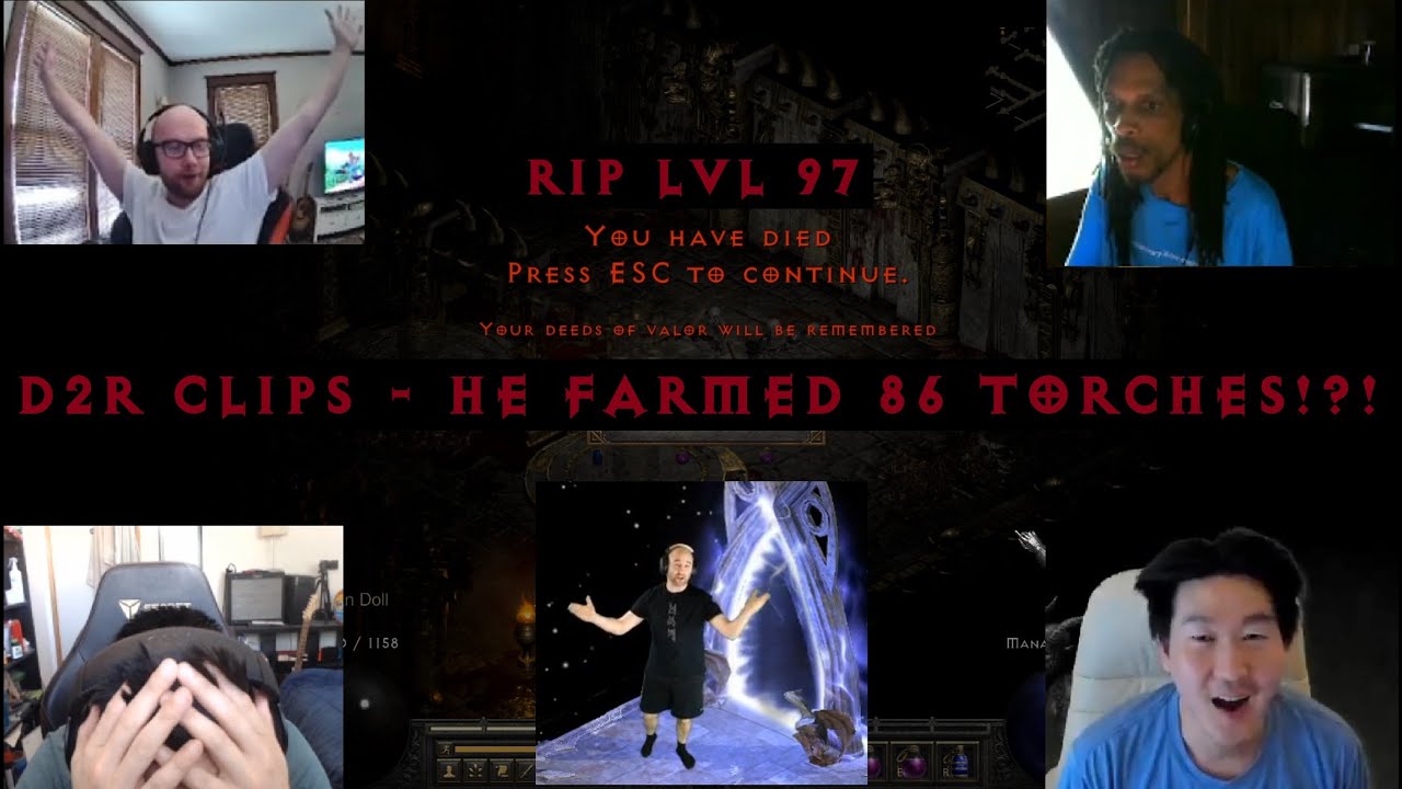 D2R CLIPS S2E06 - MORE HIGH LVL DEATHS, DOUBLE SHAKO DROP, PERFECT CTA, FUNNY CLIPS & MORE!