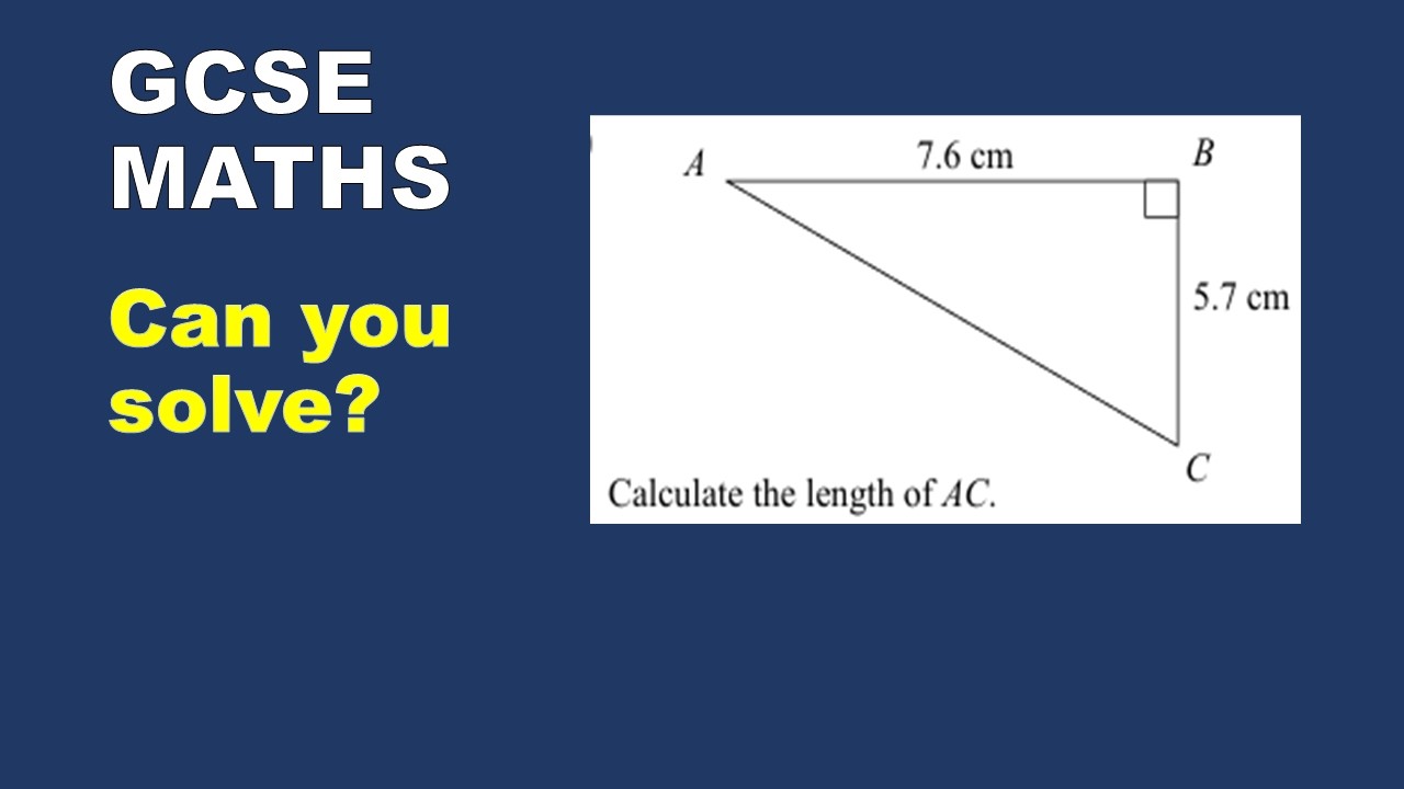 GCSE MATHS (Foundation) - How to Solve a Pythagoras Question Easily
