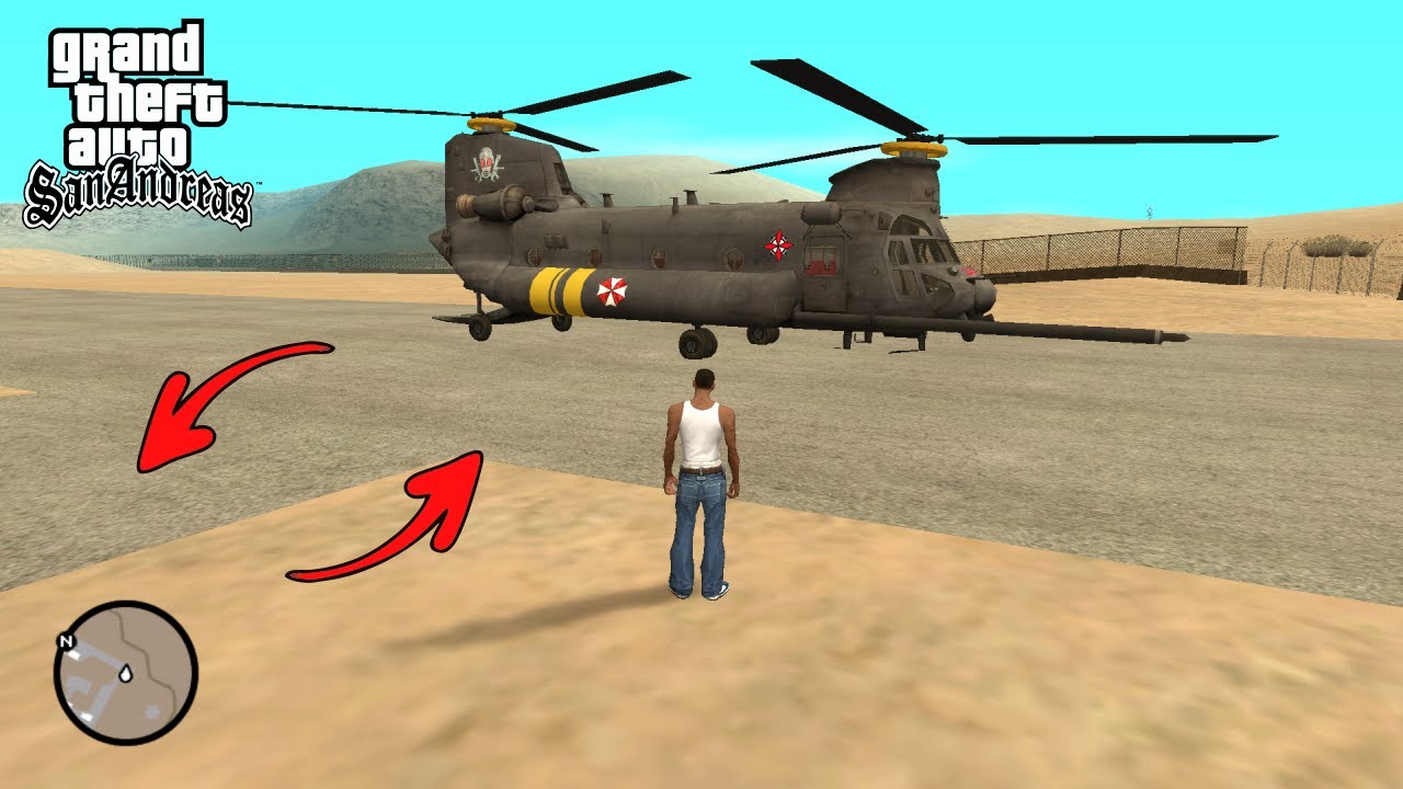 MH-47 Umbrella USS Helicopter Location Explained | GTA San Andreas
