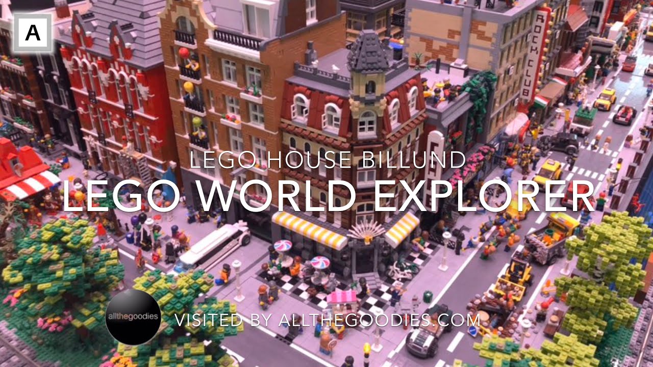 Lego modular buildings in Lego World Explorer, Lego House Billund | allthegoodies.com