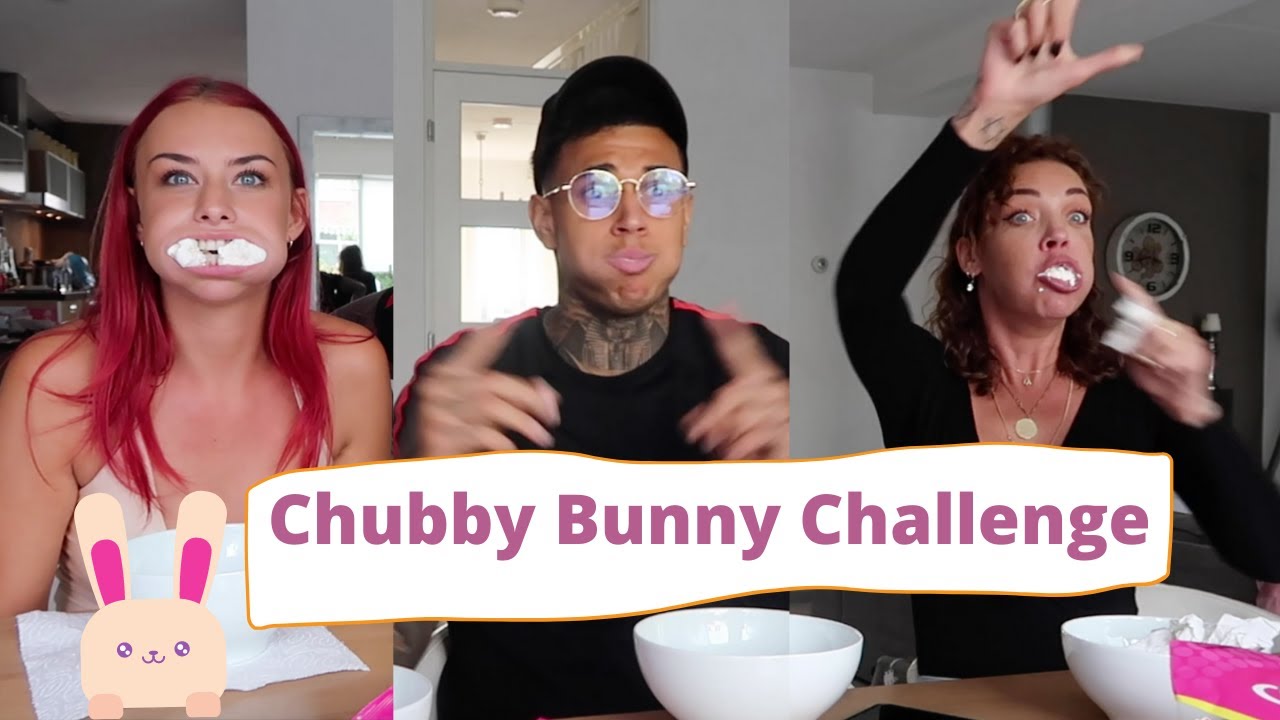Chubby Bunny Challenge ft. Jarredson en Dorien Rose van TEMPTATION | Danique Hogguer