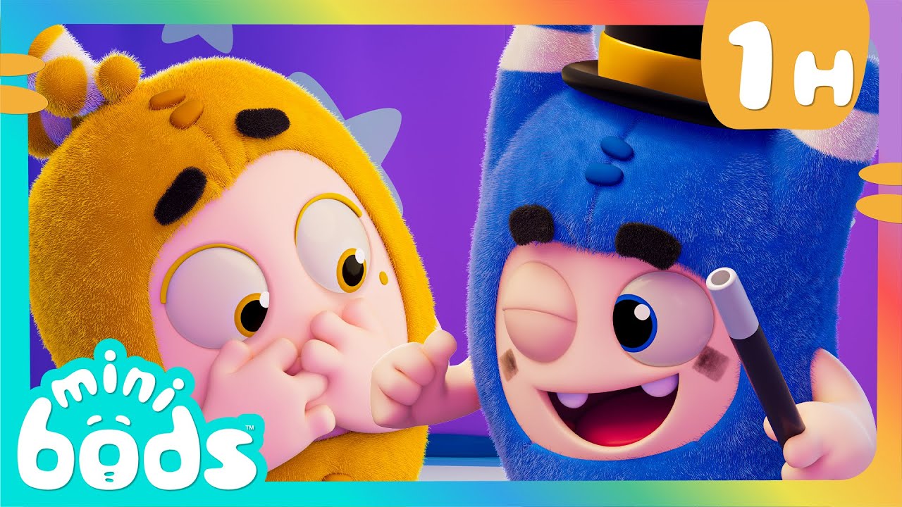 Magic Trick Mystery Reveal - Minibods | Mini Oddbods | Baby Oddbods | Funny Cartoons For Kids