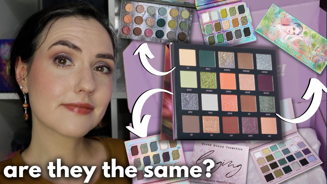 BOTANICAL Palette Comparisons + Beauty Bay HAUL... tons of swatches + tutorial!