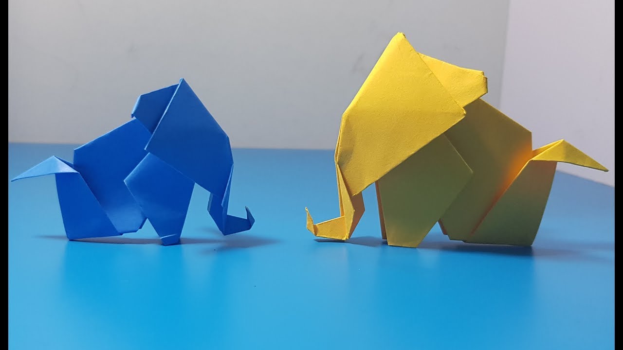 ORIGAMI - Gấp Con Voi || Elephant