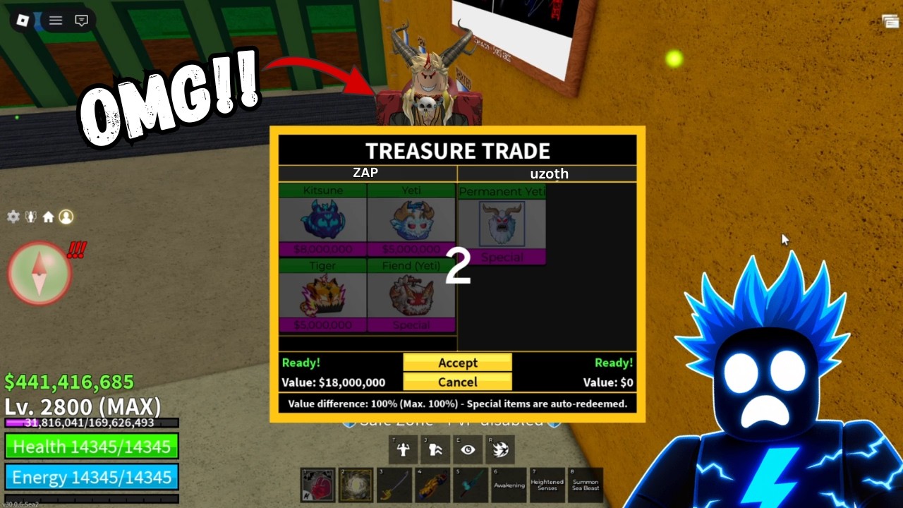 FINALLY… I Got PERMANENT YETI Fruit in Blox Fruits 😱🔥