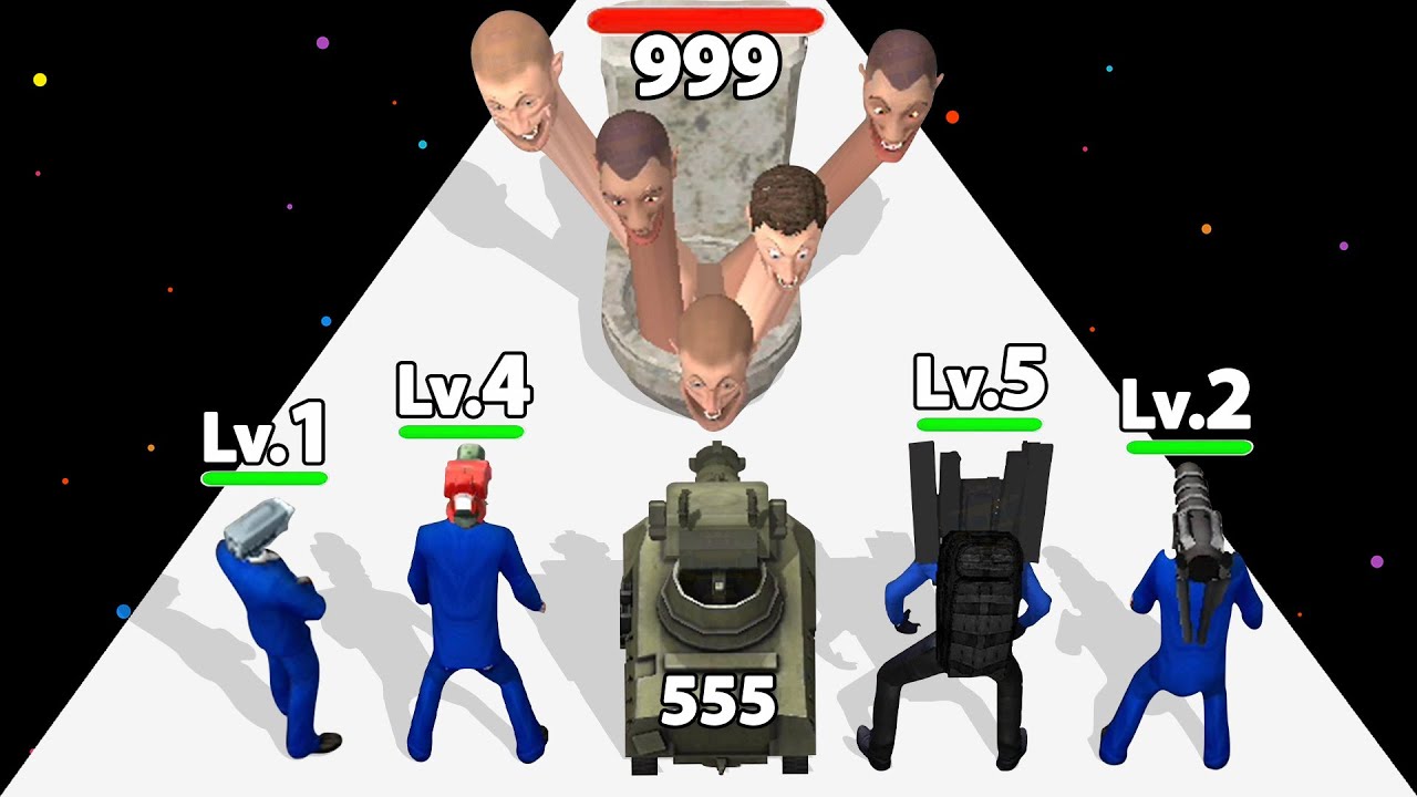 MERGE TOILET RUN - Level Up Skibidi Toilet ⭐ Battle Simulator (Part 1)