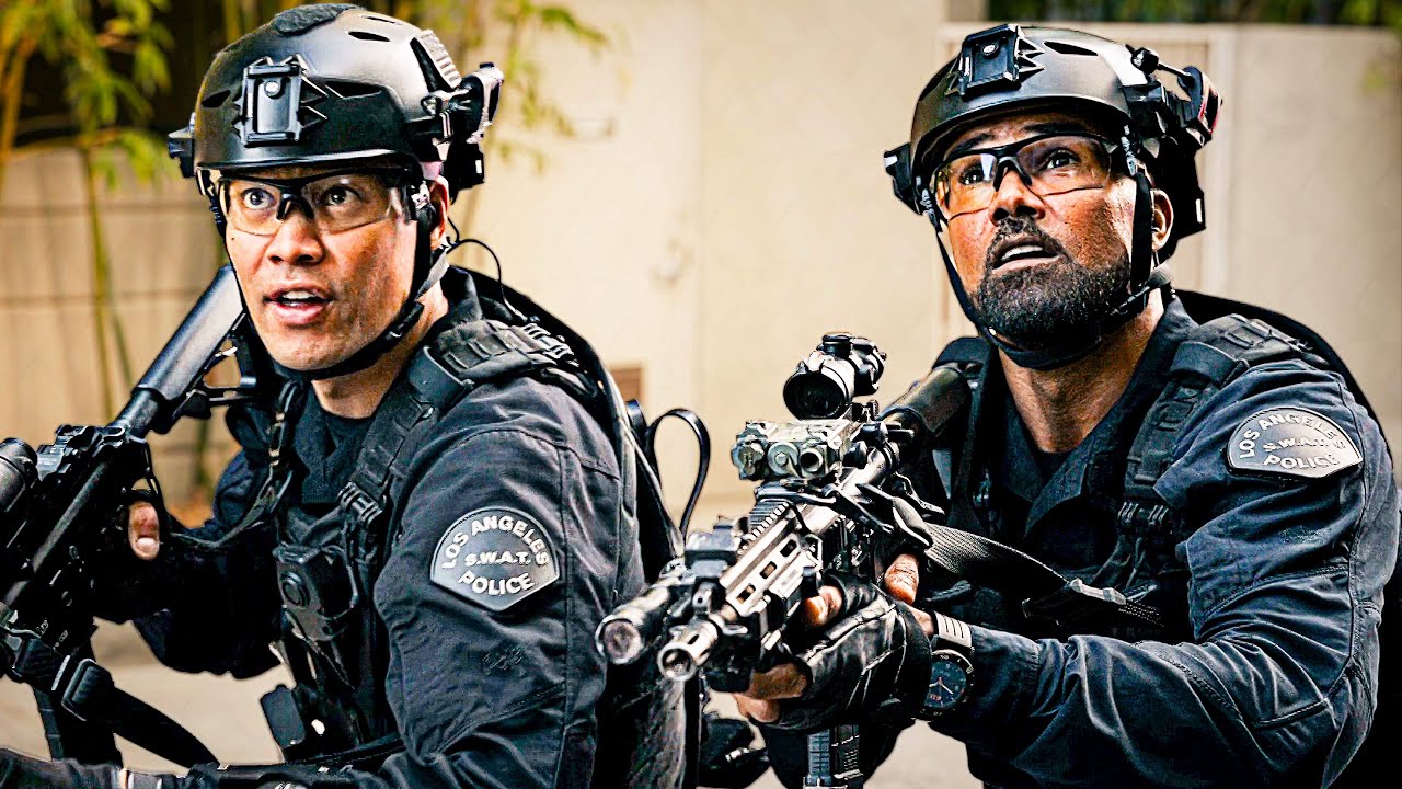 The Rooftop Standoff as Suspects Target a Plane | S.W.A.T. (Shemar Moore)