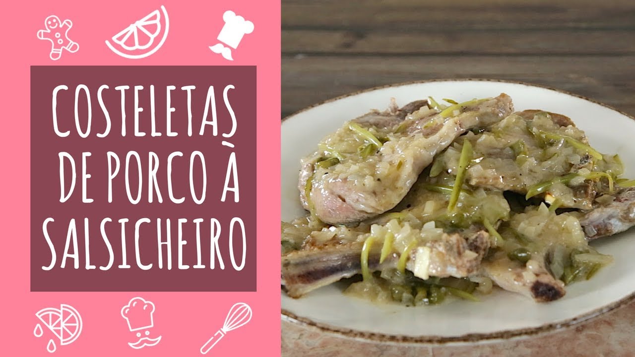 Costeletas de porco à salsicheiro - TeleCulinária