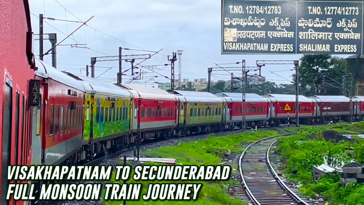 Visakhapatnam To Secunderabad Full Journey On-Board 12773 SHM-SC AC SUPERFAST EXPRESS