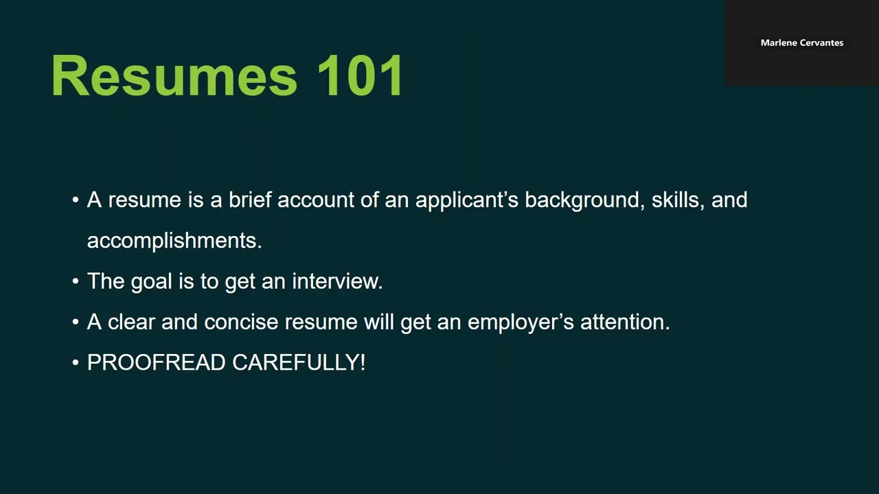 How to build an effective resume & cover letter writing