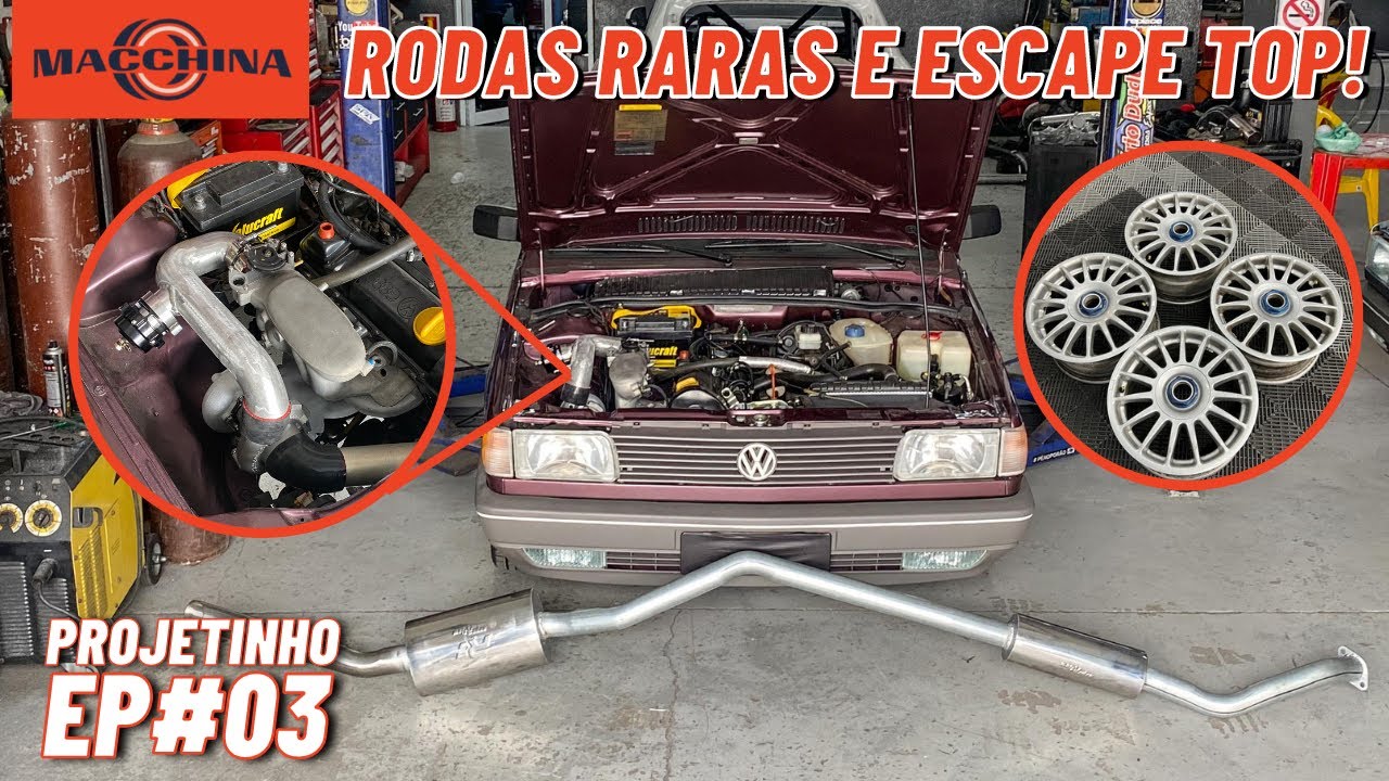 Projeto do Voyage Turbo! Rodas novas, escape e pressurização! Ep#03