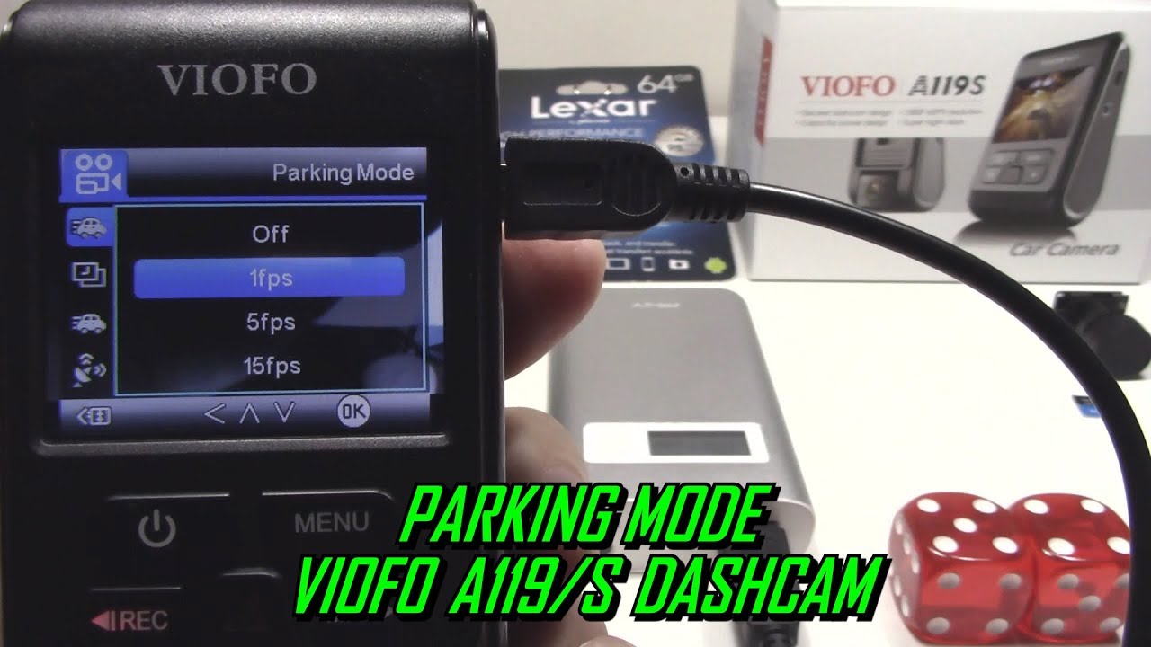 Parking Mode using Power Bank A119/Pro/S Dash Cam
