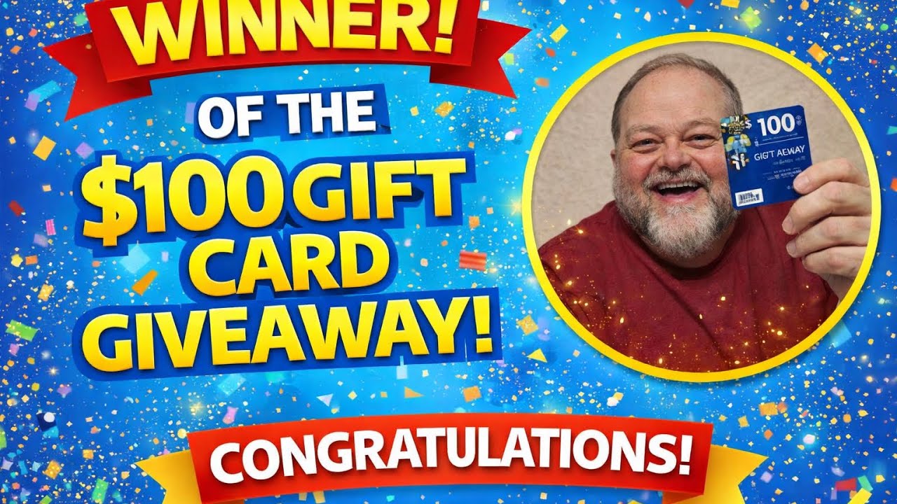 Объявление победителя розыгрыша подарочной карты на 100 долларов!! $$$$