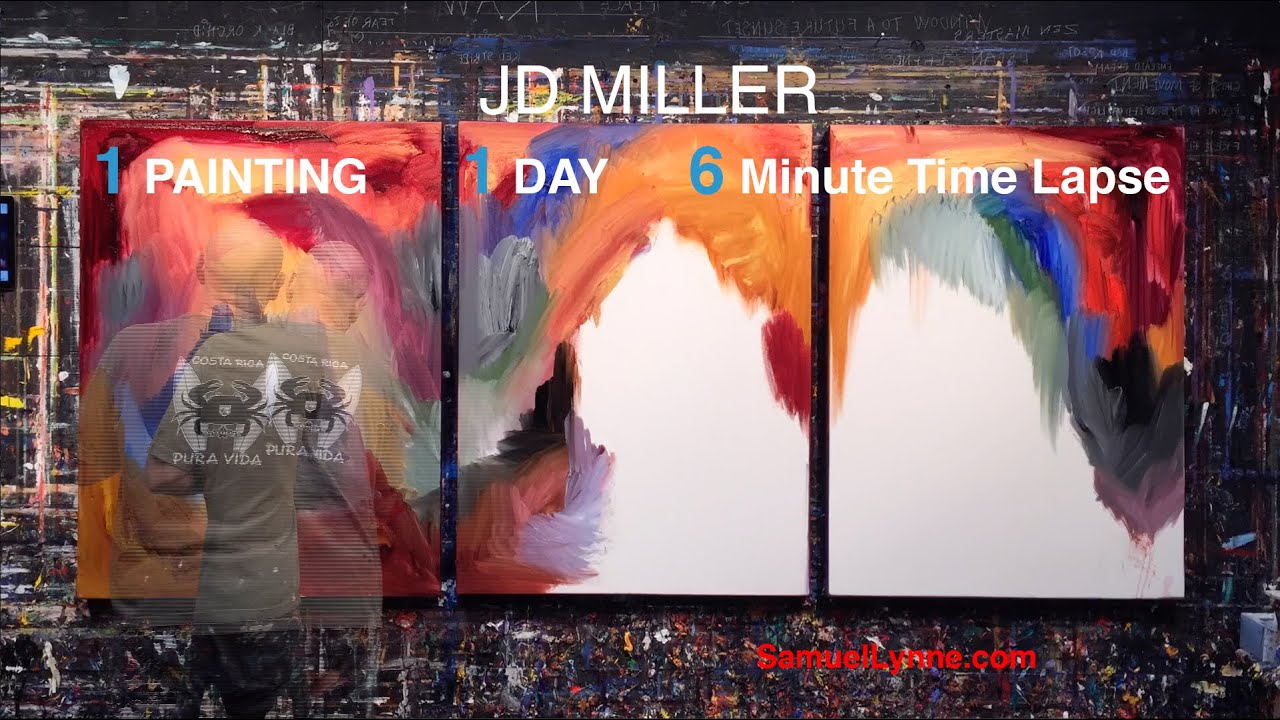JD MILLER studio session: Jupiter Rising ONE PAINTING~ONE DAY