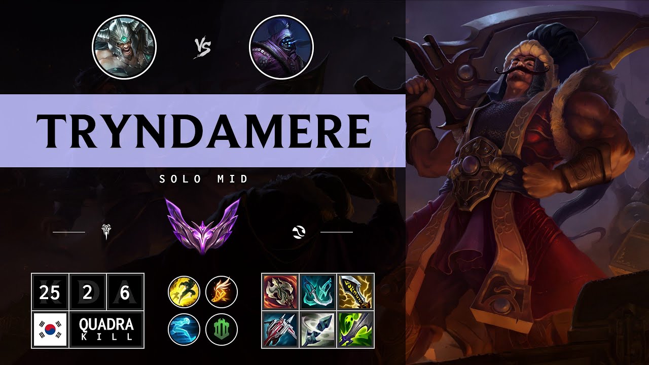 Tryndamere Mid vs Jax - KR Master Patch 14.14
