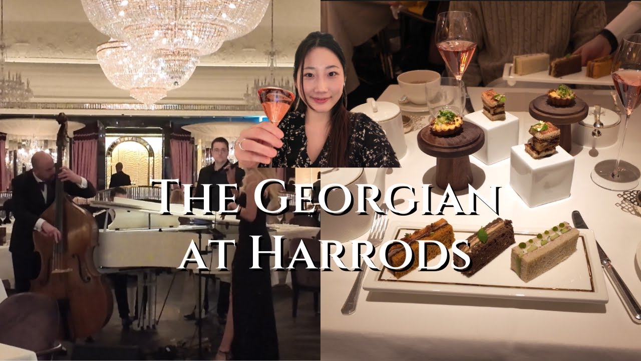 The Georgian at Harrods | Afternoon Tea 🍰🫖  LONDON UK 영국 런던 헤롯 에프터눈티 🇬🇧