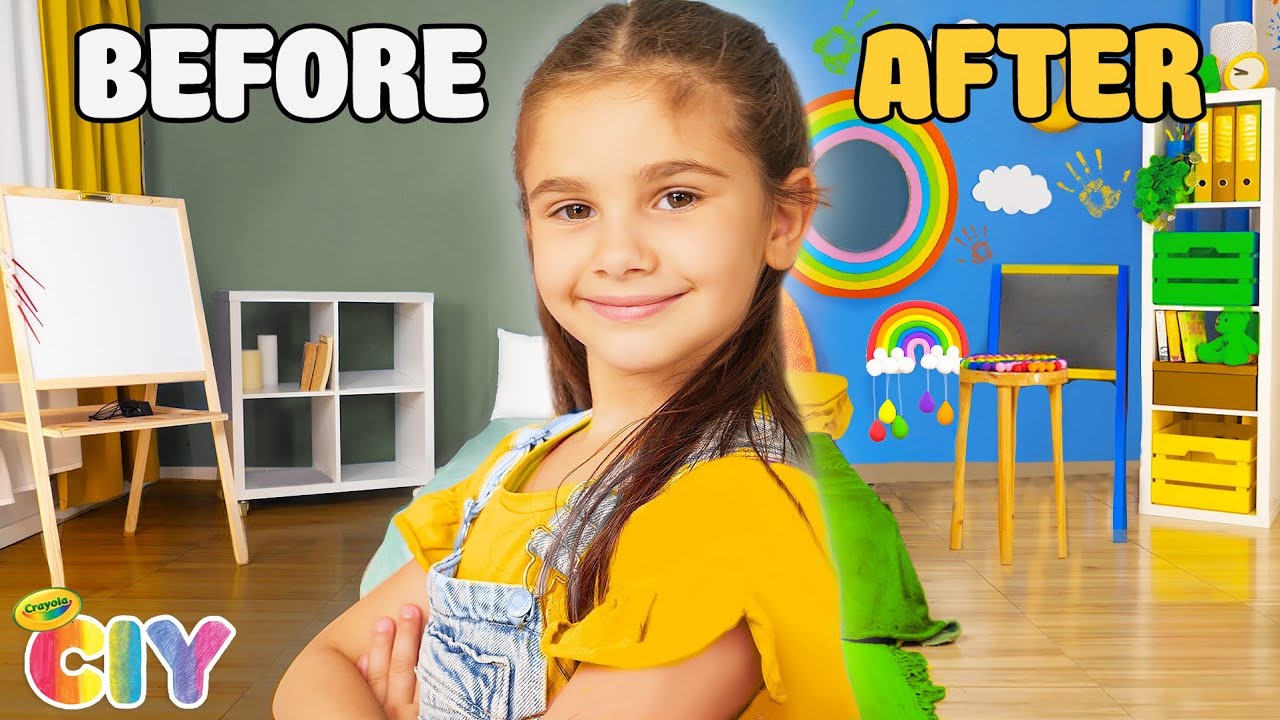 DIY Room Makeover | Rainbow Craft Ideas for Kids
