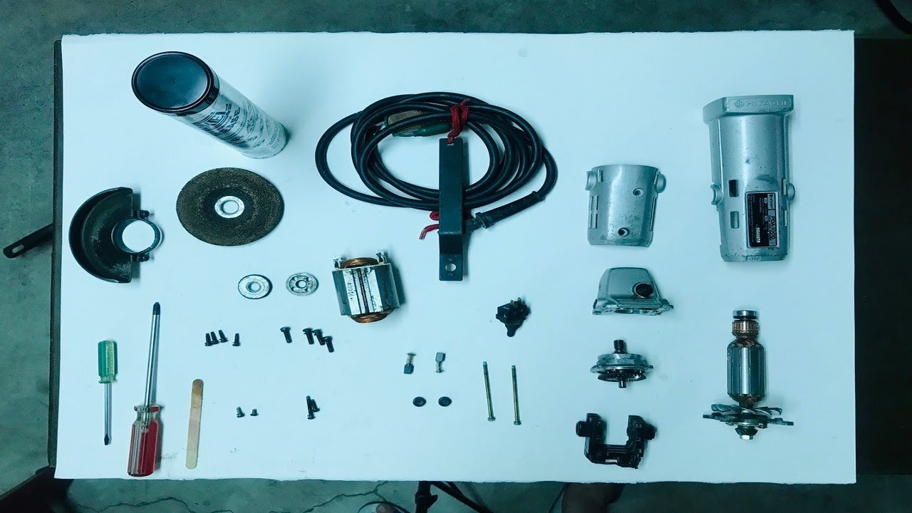 Historical Hitachi PDA-100D Angle Grinder maintenance | 有歷史的角磨機保養