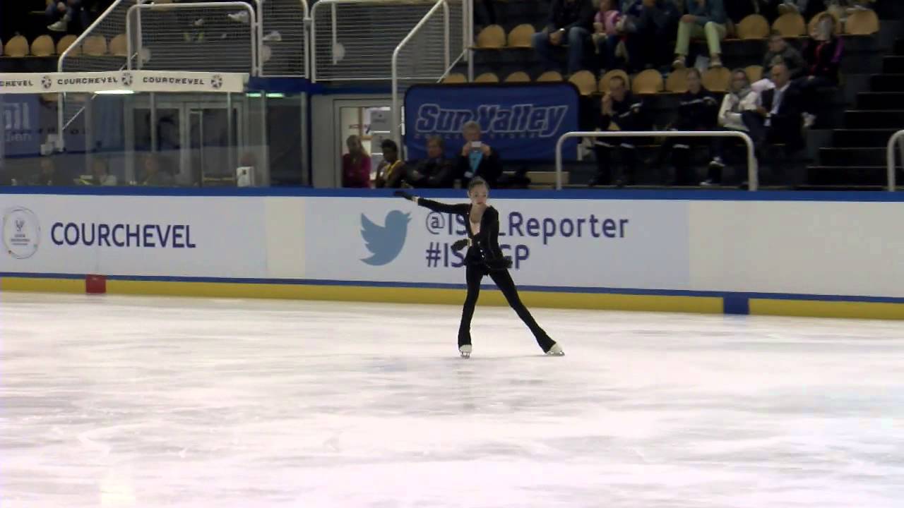 ISU 2014 Jr Grand Prix Courchevel Ladies Free Skate Evgenia MEDVEDEVA RUS