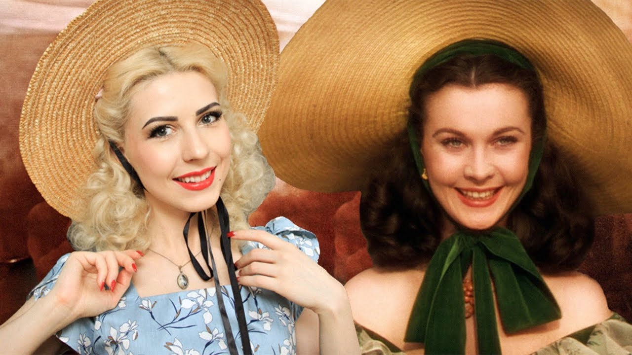 Scarlett O'hara inspired hair tutorial l Gone with the wind l Vintage hairstyle