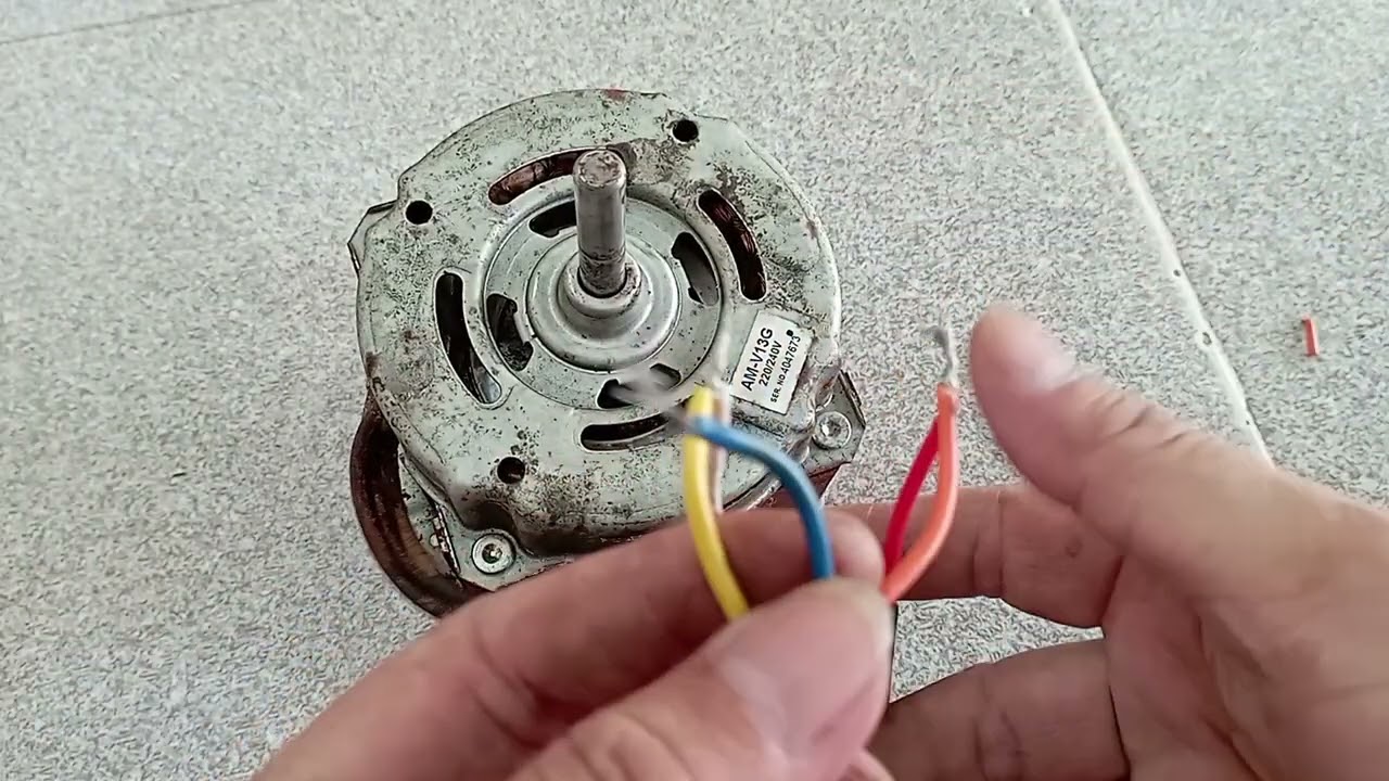 Cách đấu dây moter máy giặt