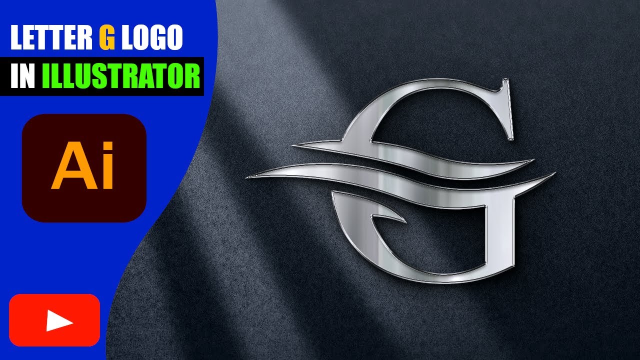 I Designed a Stunning Letter G Logo in Adobe Illustrator 😱 | Metallic Logo Design