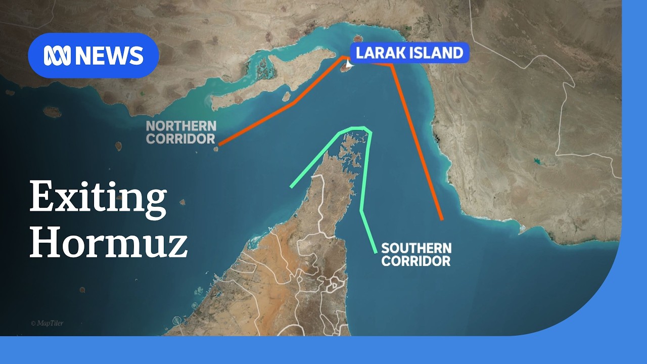 How ships are escaping the Strait of Hormuz | ABC NEWS