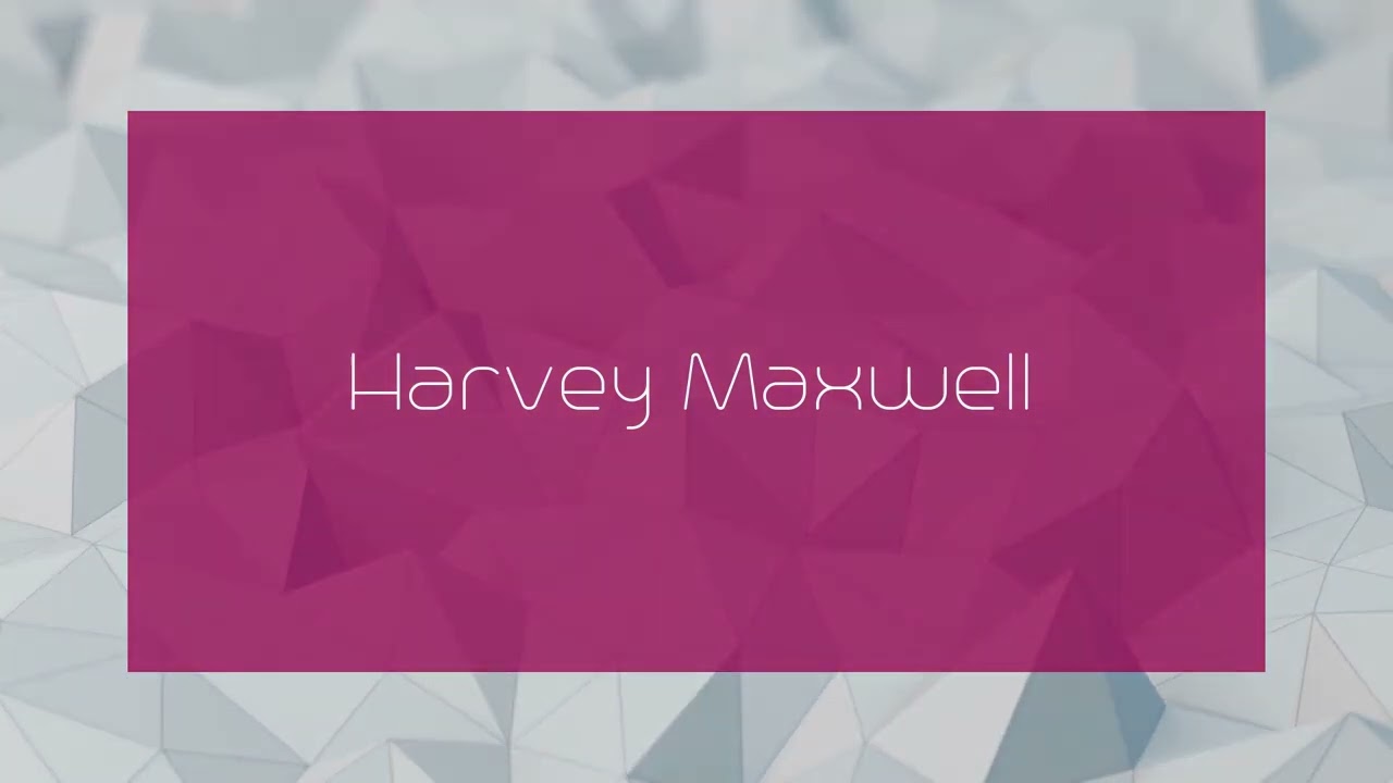 Harvey Maxwell - appearance