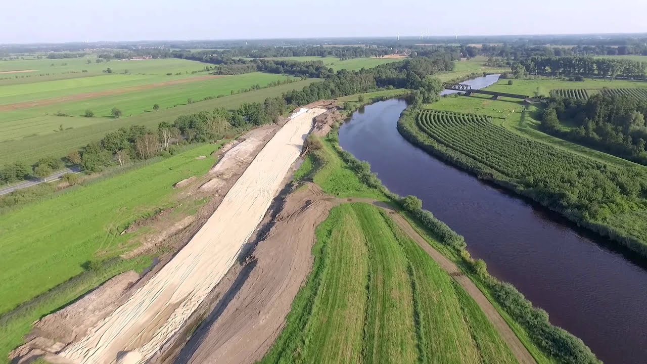 Oste Deichbau  Burweg Hechthausen   Phantom 3 Pro