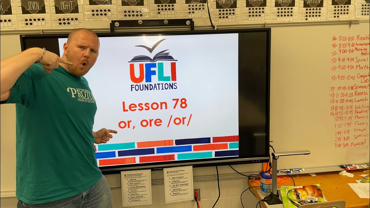 Mr. Holland's UFLI Lesson 78 (or, ore) Day 1