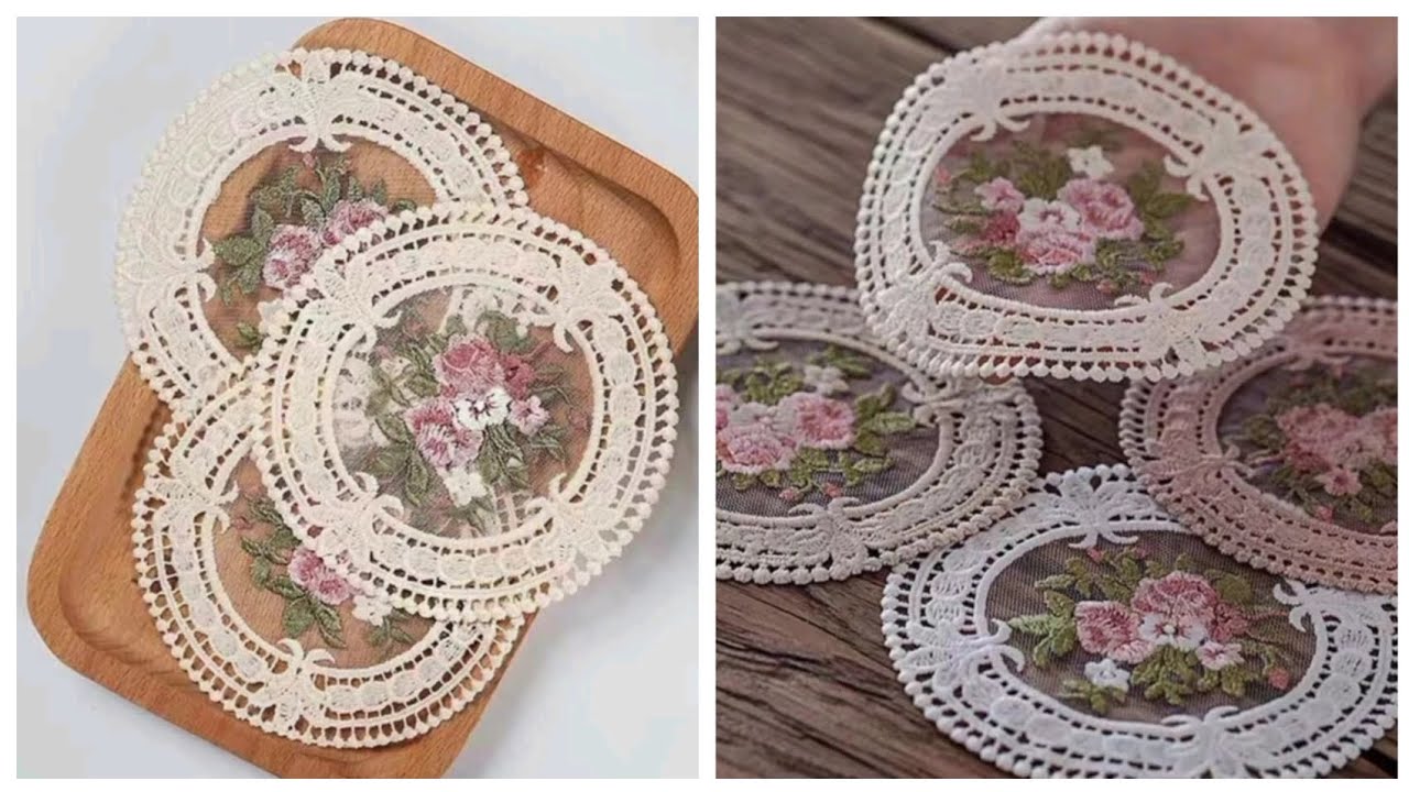 Crochet Round Filled Table Placemats Amazing ideas #crochet #handmade #trending 
