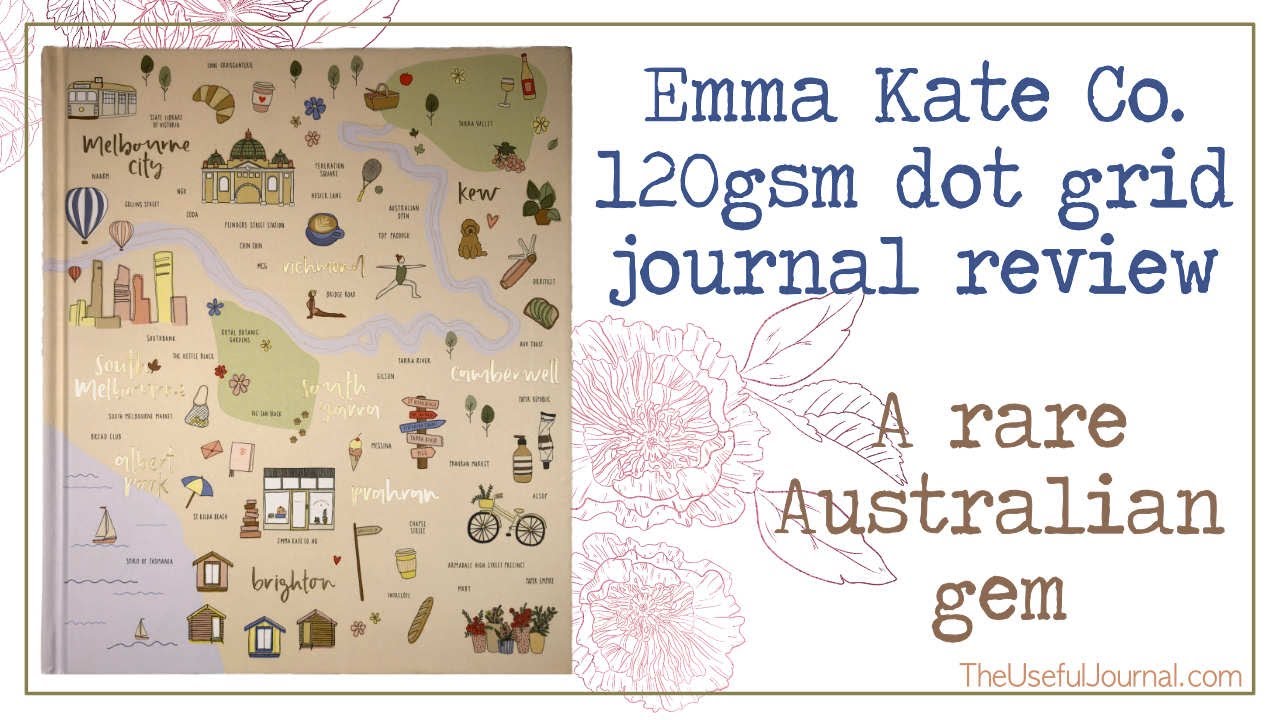Emma Kate Co dot grid bullet journal Melbourne notebook review