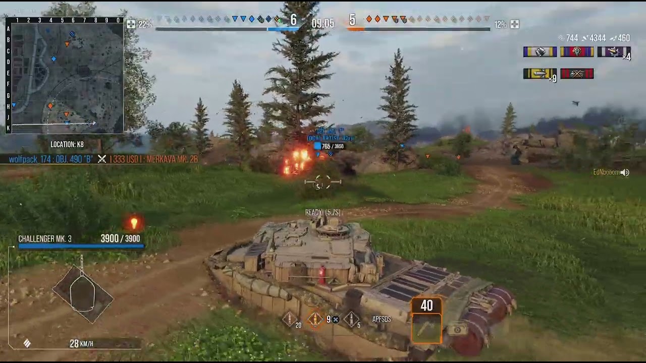 World of Tanks CHALLEGER MK.3 had the last word💀
