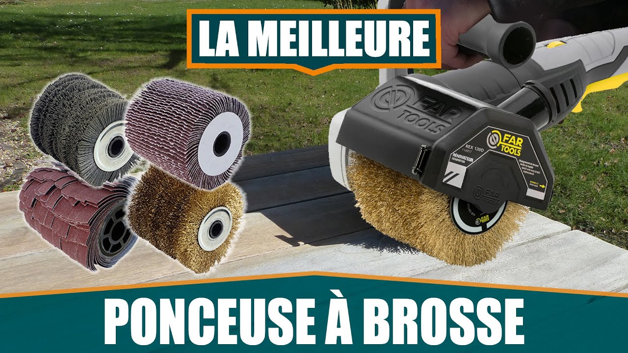 LA MEILLEURE PONCEUSE &Agrave; BROSSE SURFACEUSE RENOVATEUR BOIS - FARTOOLS REX120C