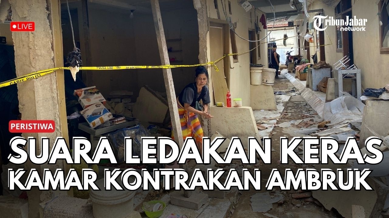 Detik-Detik Ledakan Misterius Hancurkan 19 Kamar Kontrakan di Cileunyi Bandung