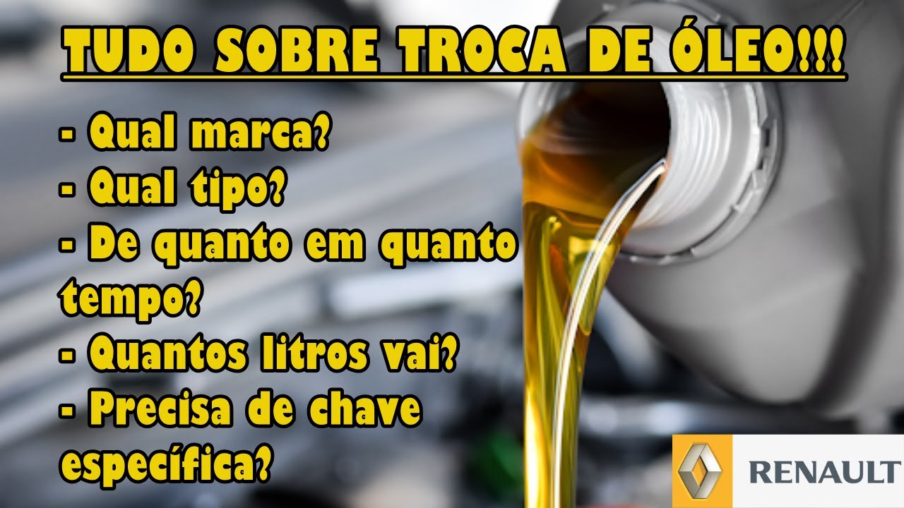Tudo sobre troca de óleo em casa - Linha Renault 1.6 e 1.0 16v - DIY