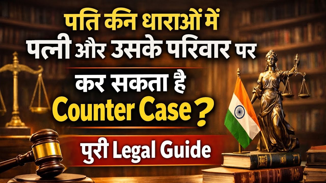 पति किन धाराओं में पत्नी और उसके परिवार पर कर सकता है Counter Case? पूरी Legal Guide 