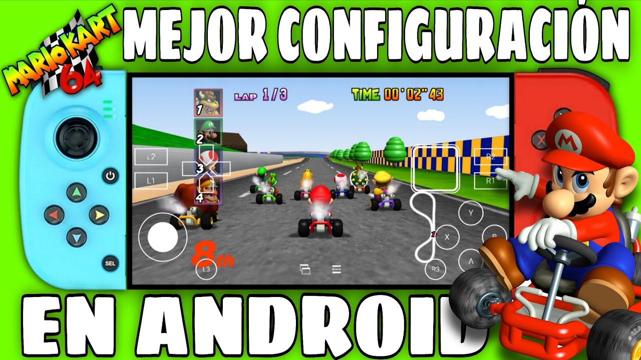 MARIO KART 64 JUEGO DE CARRERAS Y AVENTURA AHORA EN TU ANDROID EMULADOR WINLATOR GLIBC 🤯📱🇨🇴