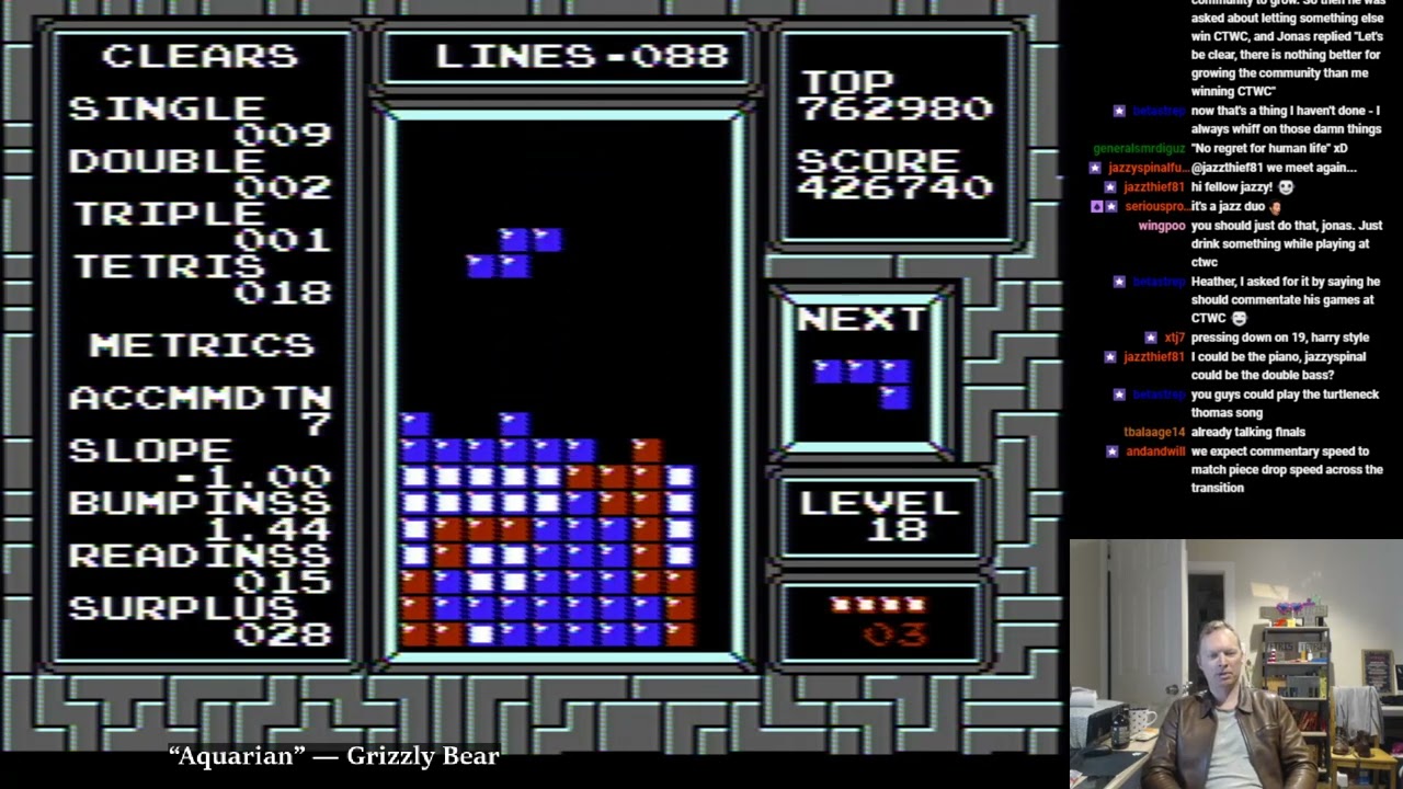 Jonas Neubauer Tetris player + self commentator