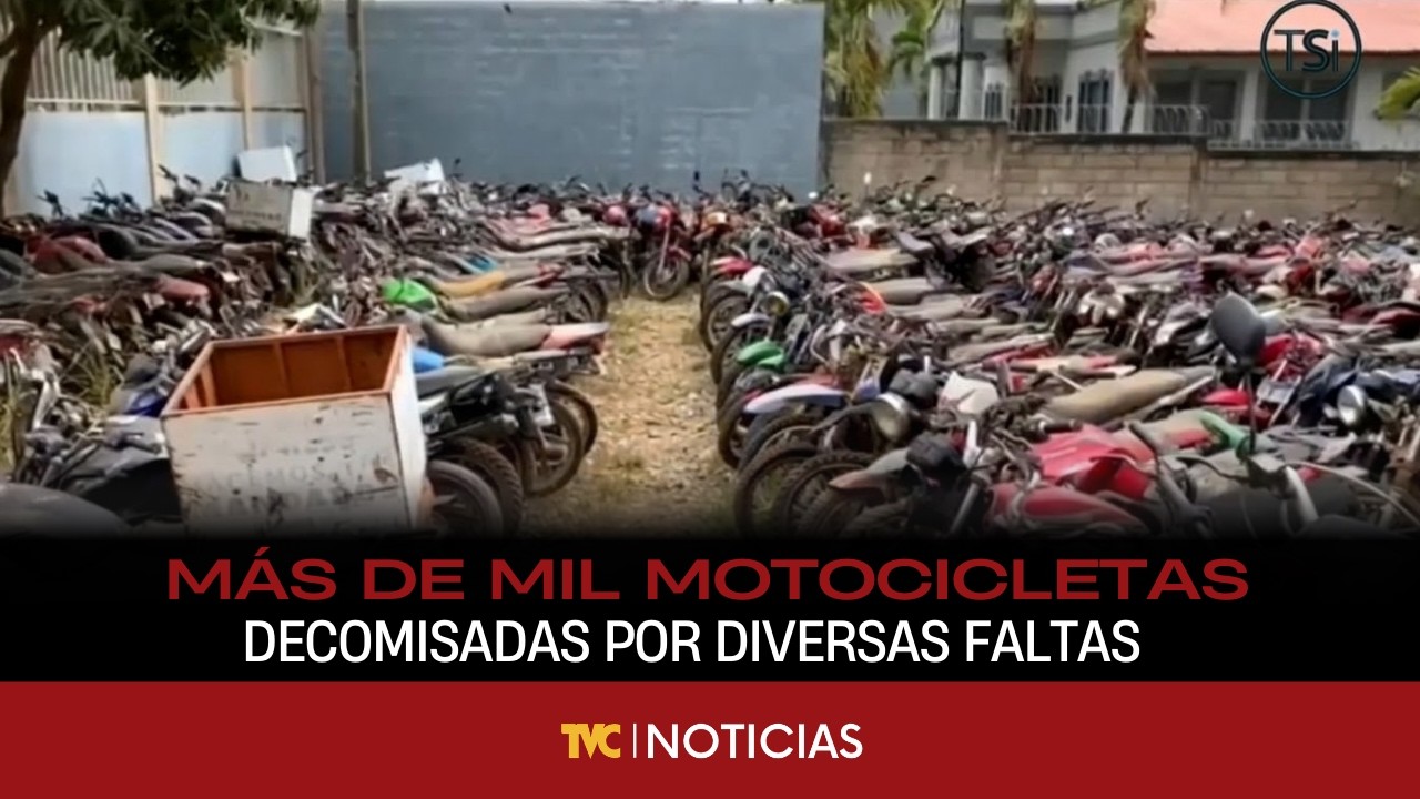 Más de mil motocicletas decomisadas por diversas faltas
