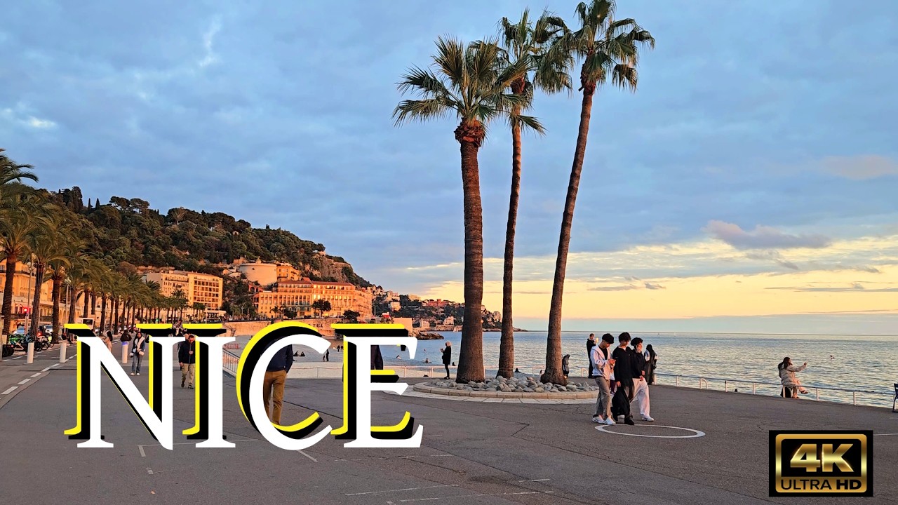 NICE 🌍 🇫🇷 🥖 FRANCE: SEE HOW THE CITY LIVES IN WINTER 4K UHD 🏖️ 🧑🏾‍🎨🥐🍇