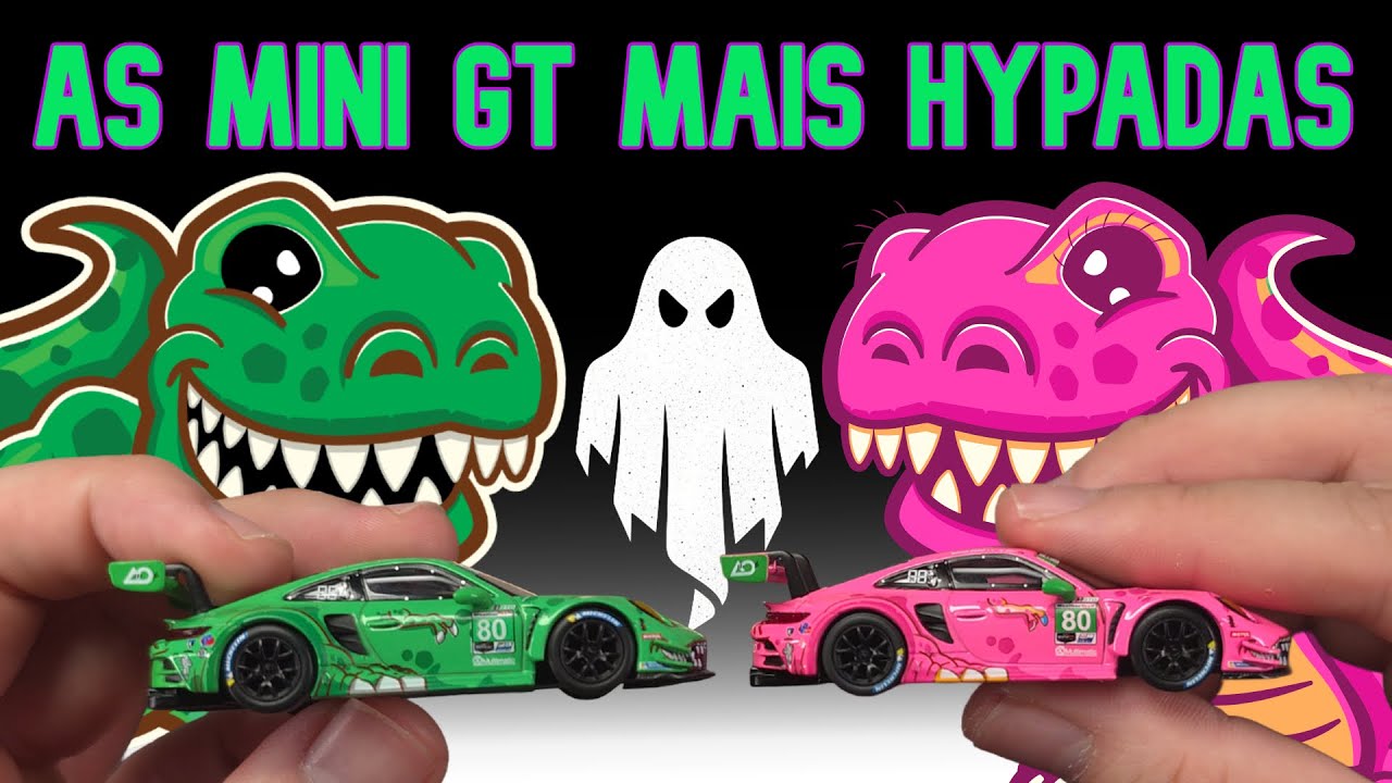 AS MINI GT MAIS HYPADAS DOS ULTIMOS ANOS! Mini GT Porsche 911 GT3 R Rexy e Roxy