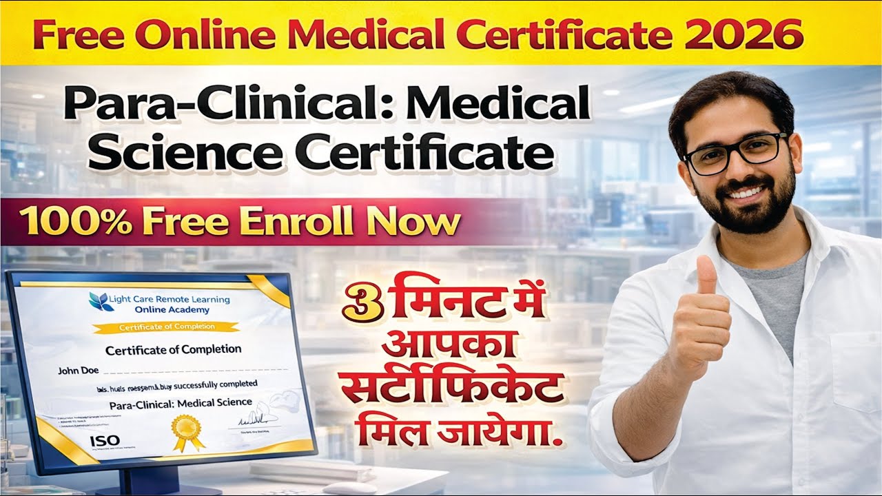 Free Online Medical Certificate 2026 | Top Best Medical Course | Doctor Daljit Singh