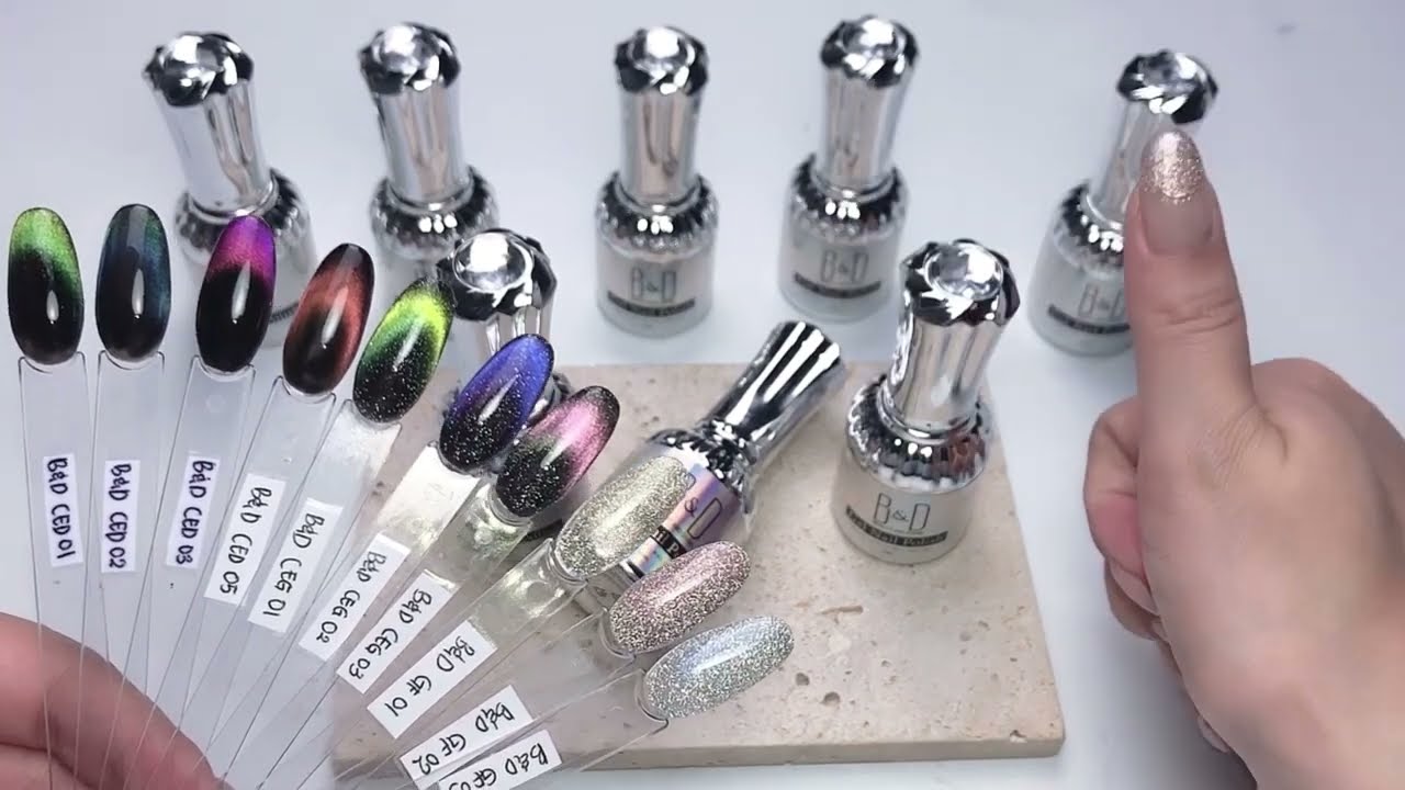 Glitter Cat Eye Nail Polish Dari B&D Beauty & Divine